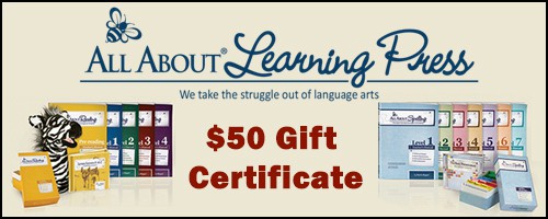 All About Learning Press $50 Gift Certificate
